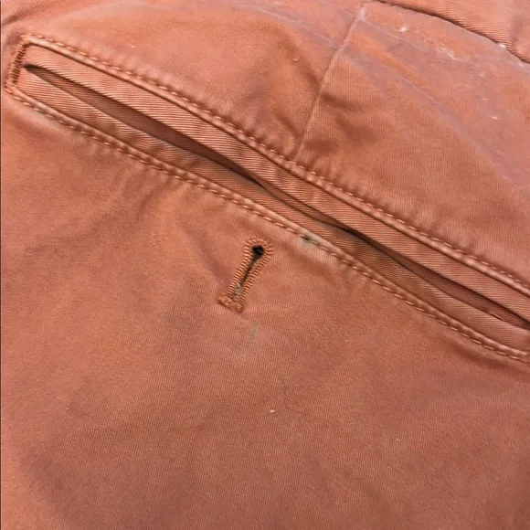 Tommy Hilfiger Flat Front Orange Summer Shorts - Picture 5 of 5